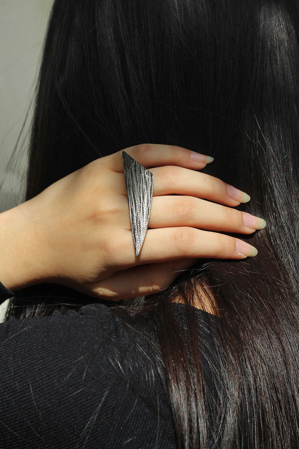 Skeleton Hand 925 Silver Adjustable Thumb Ring Womens Jewellery Gift | eBay